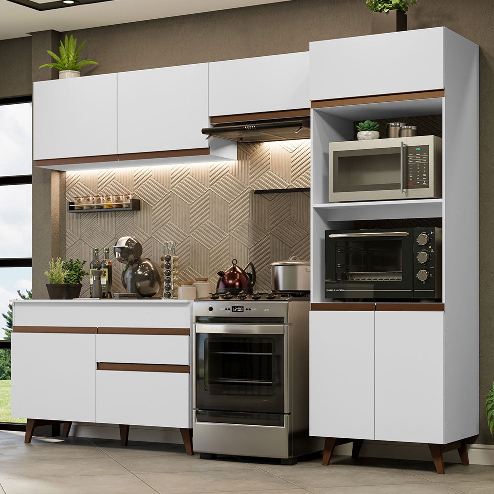 Cocina Integral 260 cm Blanco Reims 09