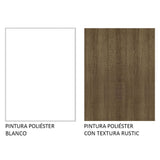 Alacena 70 cm 2 Puertas Blanco/Marrón Glamy Madesa