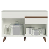 Mueble para Lavadero 120 cm 2 Puertas 1 Cajón Blanco Reims