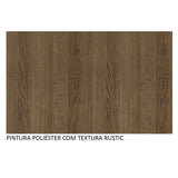 Mesa de Comedor Madesa Rectangular Tapa de Madera 5258B - Marrón
