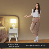 Kit con 2 Mesillas 1 Cajón 3235 Blanco Madesa