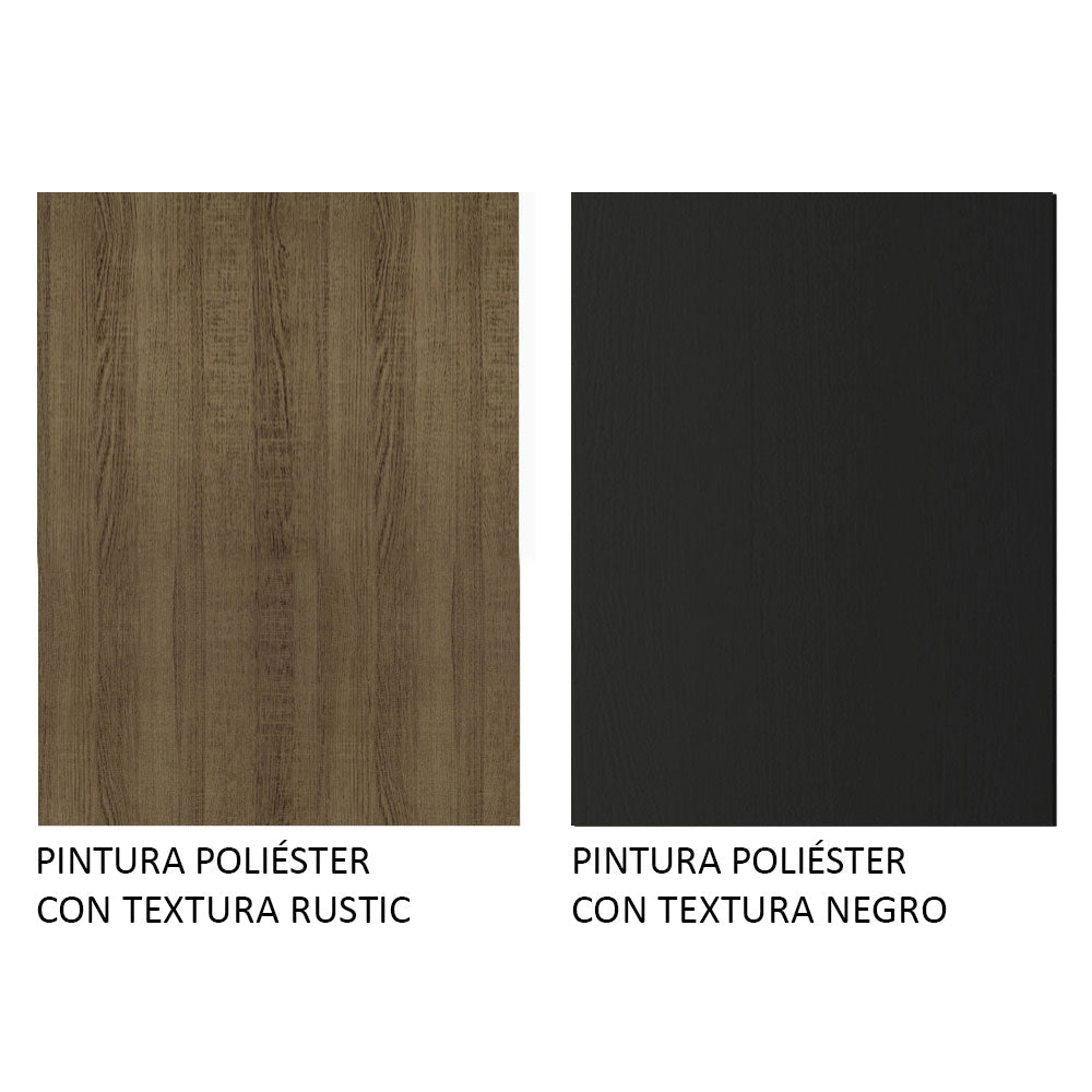Mueble Despensa Madesa Emilly 2 Puertas - Marrón/Negro