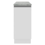 Mueble de Cocina Madesa Glamy 35 cm 1 Puerta Blanco