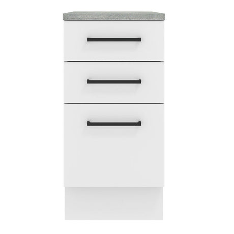 Mueble de Cocina 40 cm 3 Cajones Blanco Agata Madesa