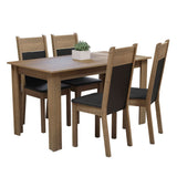 Juego Comedor Madesa Cali Mesa Tablero Madera 4 Sillas M/N