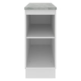Mueble de Cocina Madesa Glamy 35 cm 1 Puerta Blanco