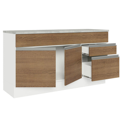 Mueble Madesa Glamy 150cm 2 cajones 2 puertas (con encimera)