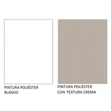 Mueble Integral Multiuso Garaje 80cm Blanco/Crema