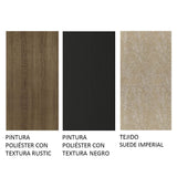 Juego de Comedor Madesa Luciana Mesa con Tablero de Madera y 6 Sillas Marrón/Negro/Imperial