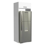 Mueble de Cocina para Refrigerador 1 Puerta Abatible Blanco Agata