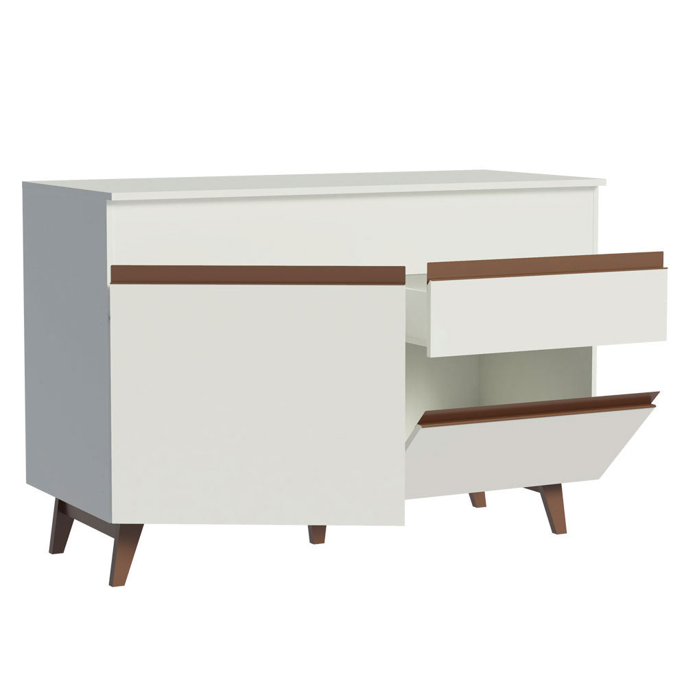 Mueble para Lavadero 120 cm 2 Puertas 1 Cajón Blanco Reims