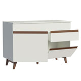 Mueble para Lavadero 120 cm 2 Puertas 1 Cajón Blanco Reims