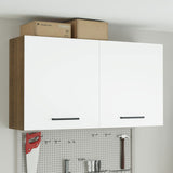 Gabinete Superior Multiuso Garaje 120cm Marrón/Blanco