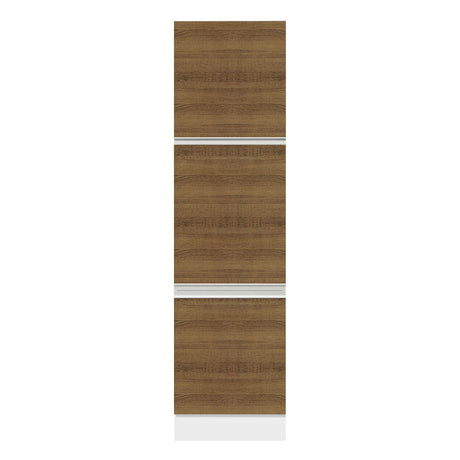 Mueble Despensa Madesa Glamy 60 cm 3 Puertas Blanco/Marrón