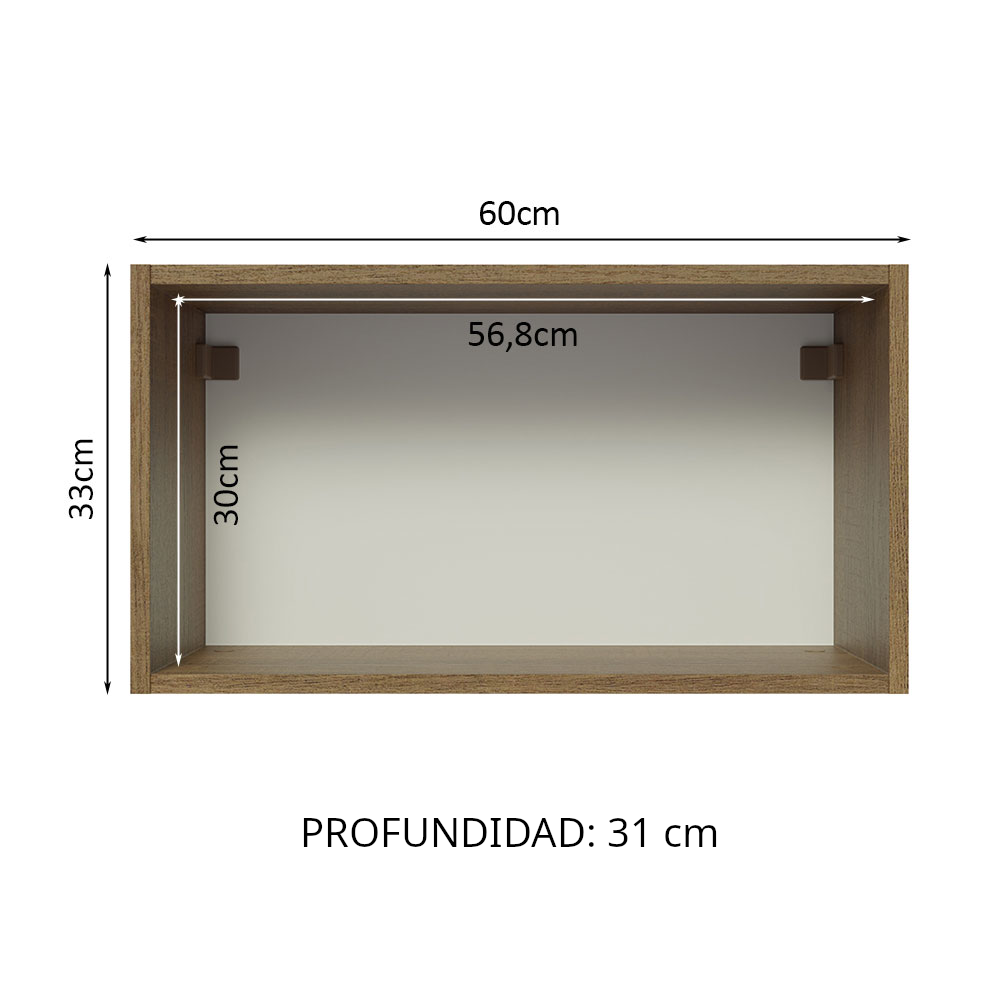Alacena de Cocina Glamy 60 cm 1 Puerta Abatible