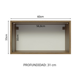 Alacena de Cocina Glamy 60 cm 1 Puerta Abatible