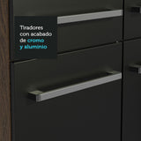 Cocina Integral 261cm Emilly Hit Marrón/Negro