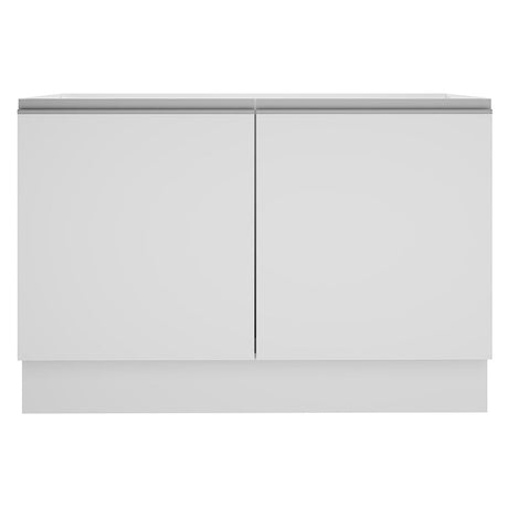 Mueble de Cocina para Fregadero Madesa Glamy 120 cm 2 Puertas (Sin Tablero Ni Fregadero) Blanco