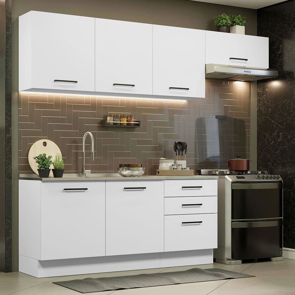 Cocina Integral 260cm Blanco Agata 02