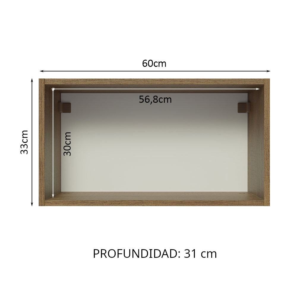 Alacena de Cocina Glamy 60 cm 1 Puerta Abatible