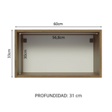 Alacena de Cocina Glamy 60 cm 1 Puerta Abatible