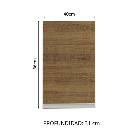 Alacena Madesa Glamy 40 cm 1 Puerta Marrón