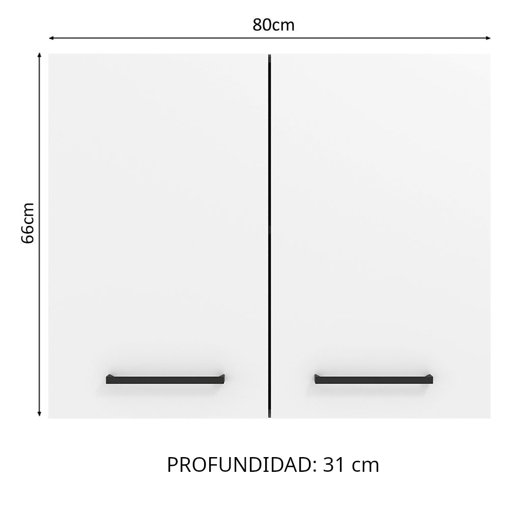 Alacena de Cocina Agata 80 cm 2 Puertas