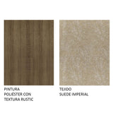Juego de Comedor Mesa Tapa Madera 2 Sillas Tainá Madesa - Marrón/Imperial