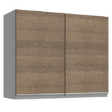Alacena Madesa Glamy 80 cm 1 Puerta Basculante Blanco/Marrón