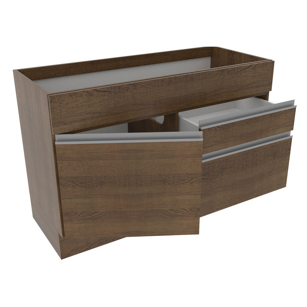 Mueble de Cocina Glamy 120 cm - Mostrador para Lavadero con Encimera
