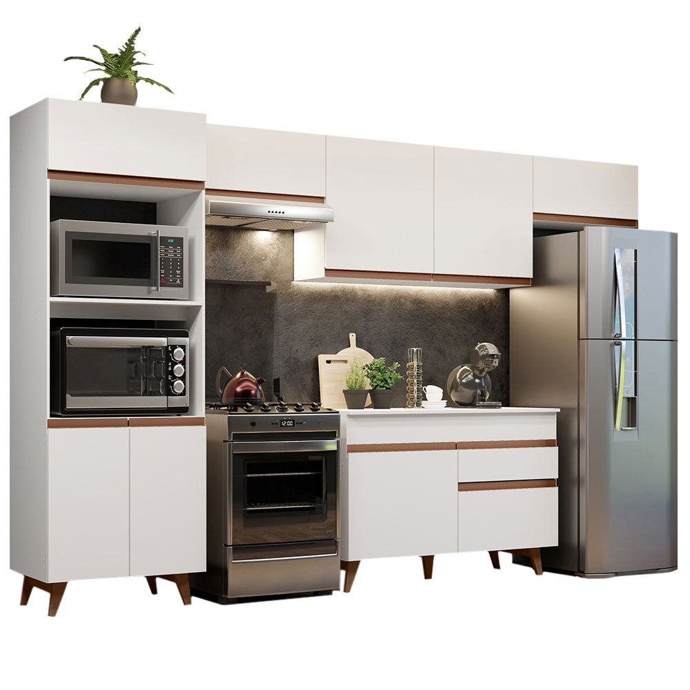 Cocina Integral 330 cm Blanco Reims 01