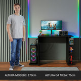Escritorio Mesa para Computadora Office Negro 9414