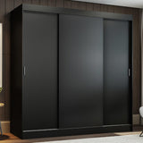 Clóset Matrimonial Reno 3 Puertas Correderas Negro