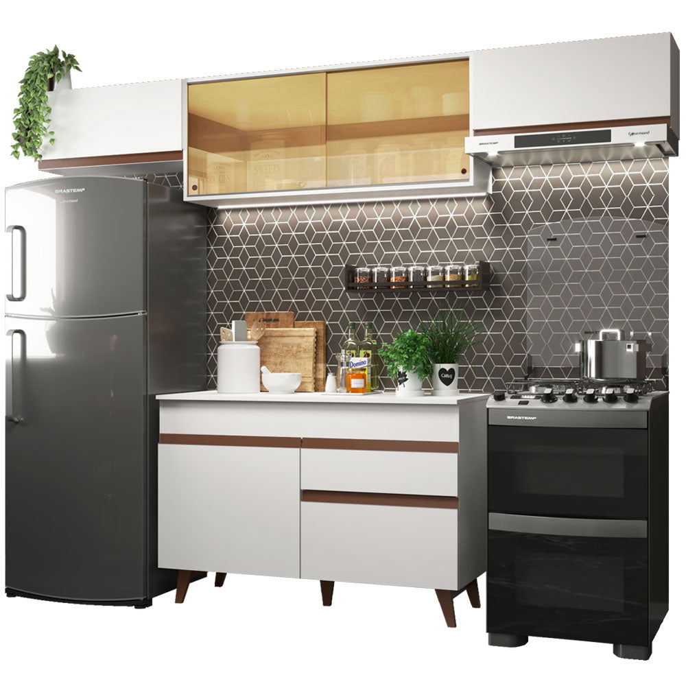 Cocina Integral 260 cm Blanco Reims 03