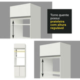 Cocina Integral 290 cm (Con Encimera) Blanco Vicenza 12