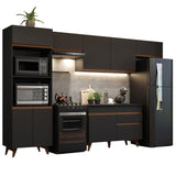 Cocina Integral 330cm Negro Reims 01