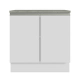 Armario para Baño de 80cm 2 Puertas Blanco