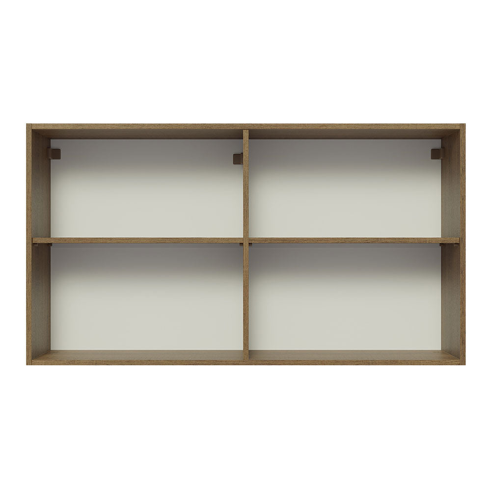 Alacena Madesa Glamy 120 cm 2 Puertas Marron/Blanco