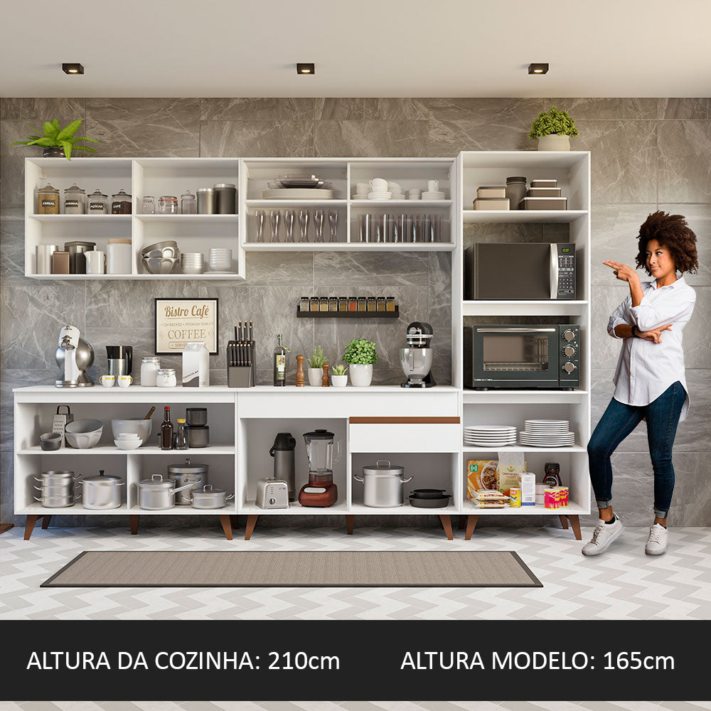 Cocina Integral 310 cm Blanco Reims 01