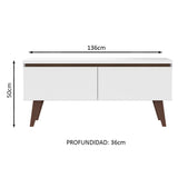 Mueble para TV Madesa Le Mans Hasta 55 Pulgadas Blanco