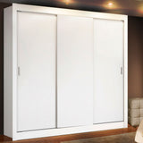 Clóset Matrimonial Lyon 3 Puertas Correderas 2 Cajones Blanco
