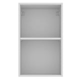 Alacena 40 cm 1 Puerta 2 Compartimentos Blanco/Marrón Glamy Madesa
