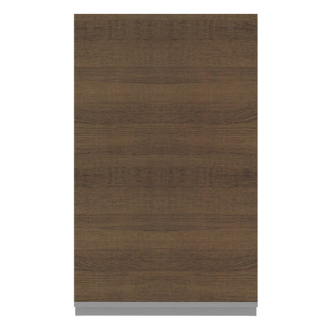 Alacena 40 cm 1 Puerta 2 Compartimentos Blanco/Marrón Glamy Madesa