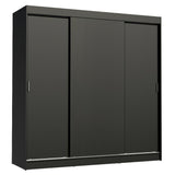 Clóset Matrimonial Reno 3 Puertas Correderas Negro