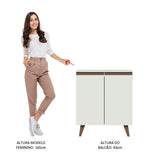 Gabinete Bajo Reims 70 cm 2 Puertas - Blanco