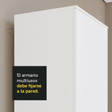 Armario Multiusos 60 cm 1 puerta Madesa - Blanco