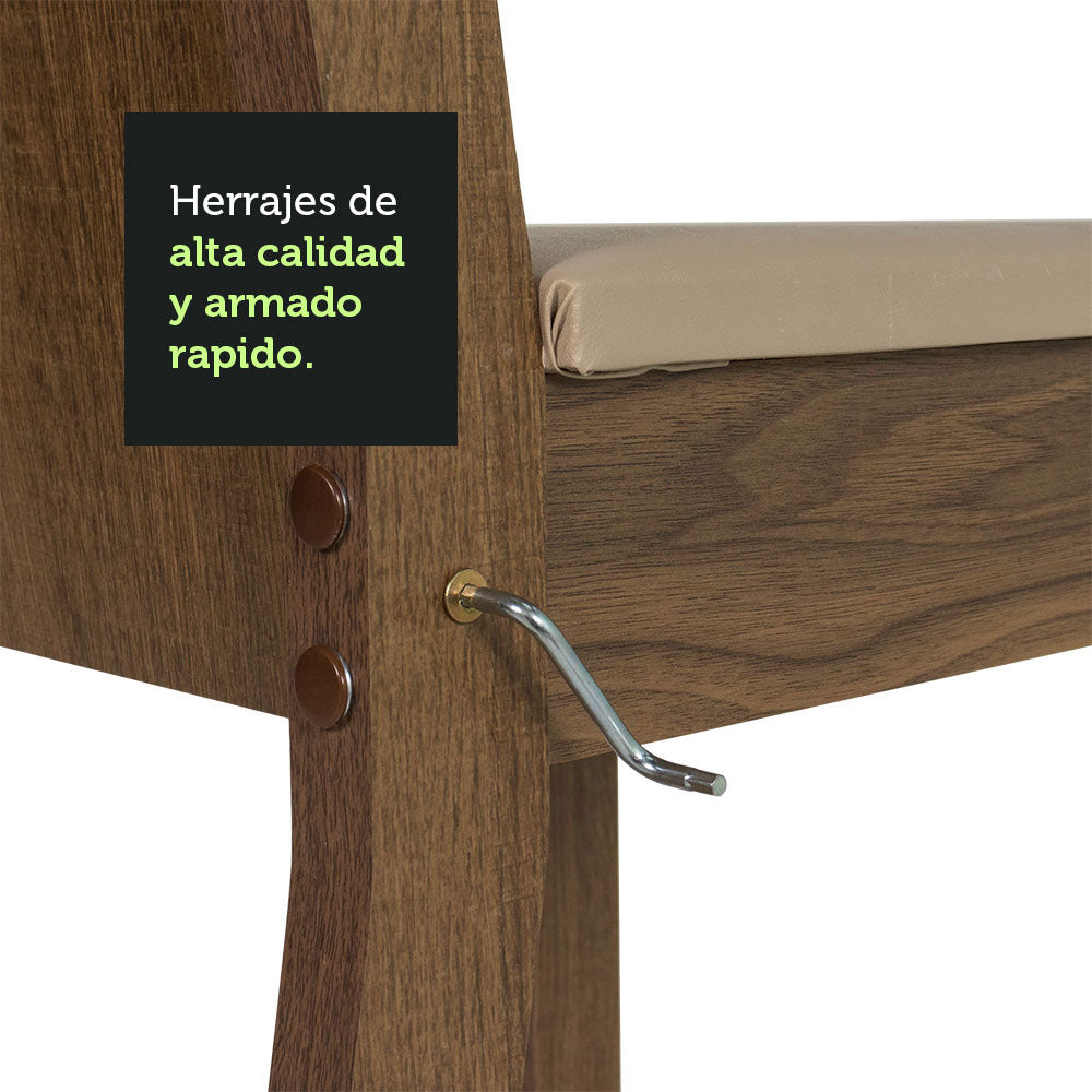 Juego de Comedor Madesa Clarice Mesa Tapa Madera con 8 Sillas