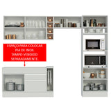Cocina Integral 290cm Blanco Cristal 09