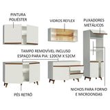 Cocina Integral 310 cm Blanco Reims 01
