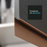 Cocina Integral Esquinera 452cm Negro Reims 01